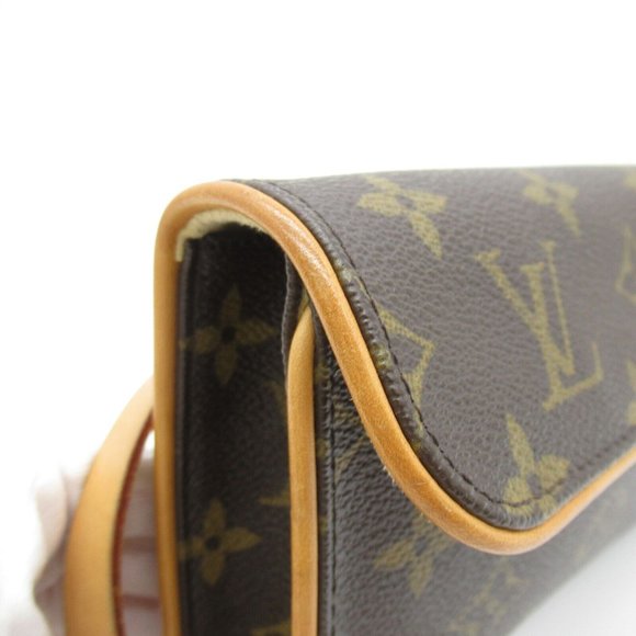 LOUIS VUITTON Pochette Florentine Waist Hip bag pouch Monogram Used LV - Picture 11 of 12